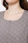 Naidu Hall Cotton Full Length Nightdress - Dark grey — thumbnail 7